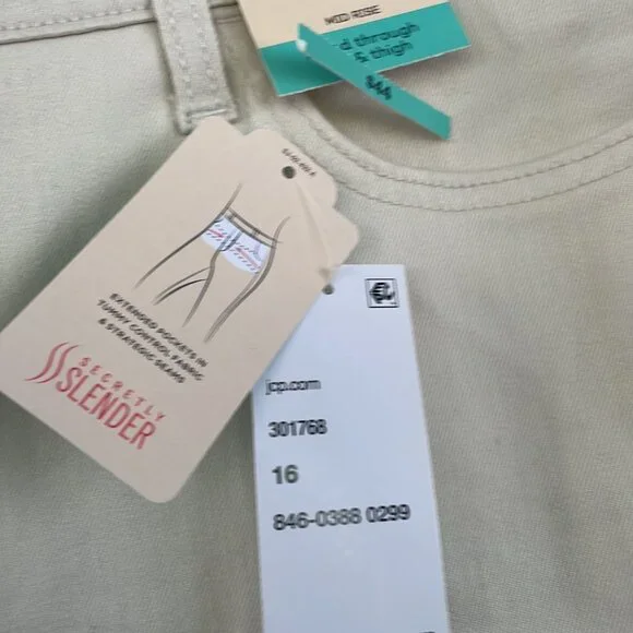 St John's Bay 16 Women's NWT Skinny Jeans Waist 38" Length 40" Inseam 29" - Picture 7 of 9